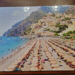 Galison 2 in 1 Beach 500 pc puzzle.  2 sided